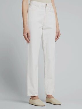 Goldsign Off White Straight -Leg High Waisted Jeans Size 29
